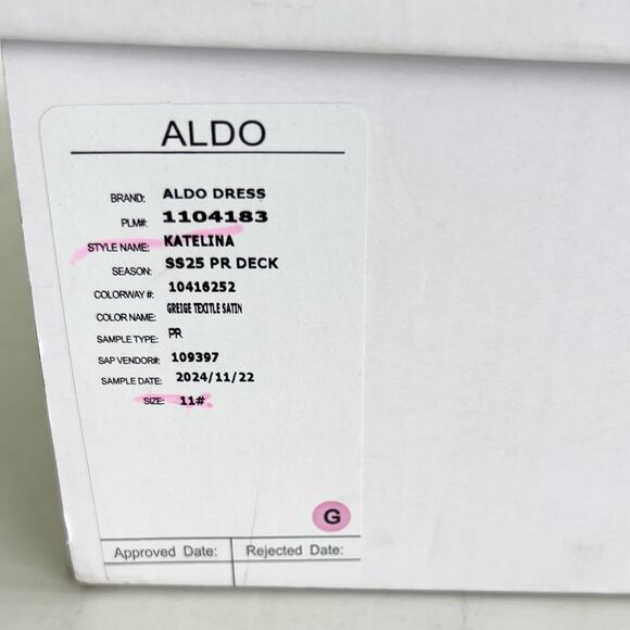 New ALDO Katelina Elegant Stiletto Strappy Heel Sandals Women’s SIZE 11 White - Picture 11 of 11